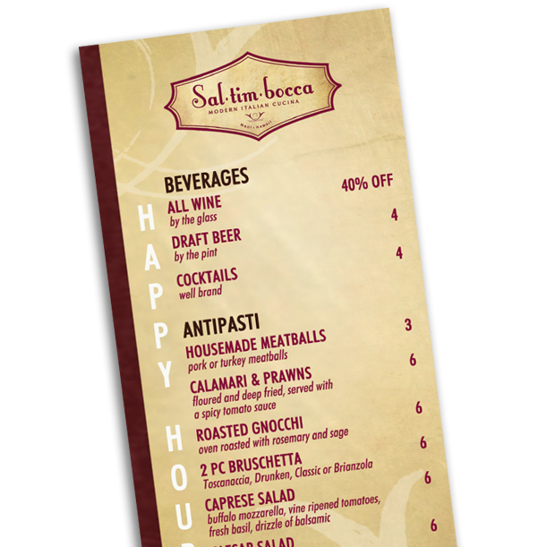 Waterproof Printing – Waterproof Menus 4×11 – 10 Mil