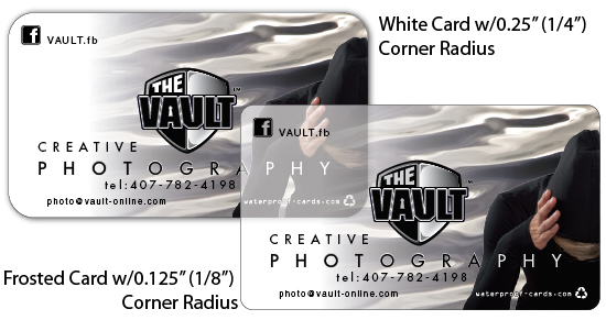 Waterproof 20pt PVC Business Cards