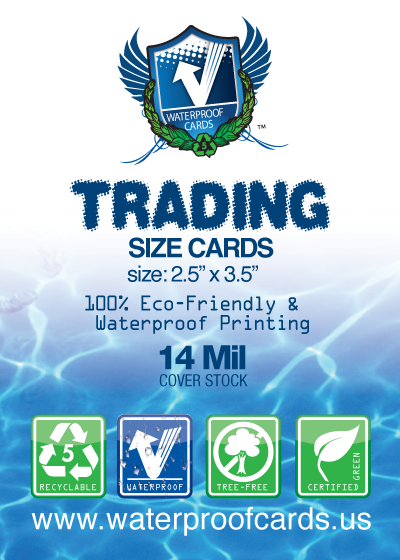 Waterproof Deluxe Trading Size Cards